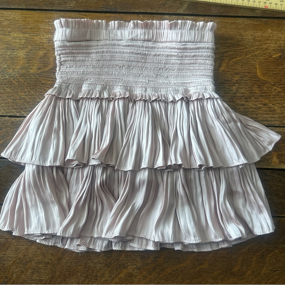 Pants store Tiered Mini Skirt - pink size small